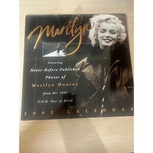 Marilyn Monroe 2002 Calendar 1954 USO Tour of Korea Rare Photos Andrews‎ McMeel